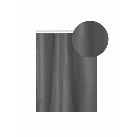 Штора для ванны Delphinium Peva 2000х1800 мм PEVA серая (104032)