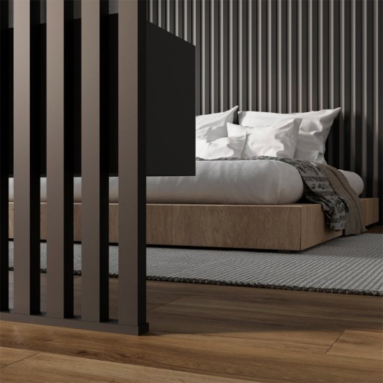 Декоративная рейка МДФ 40х16х2700 мм black edition Stella