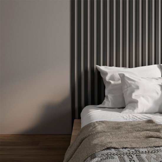 Декоративная рейка МДФ 40х16х2700 мм black edition Stella