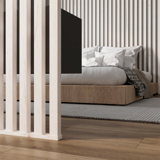 Декоративная рейка МДФ 40х16х2700 мм белый Stella