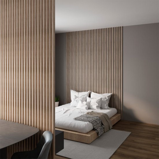 Декоративная рейка МДФ 30х20х2700 мм дуб винтаж Stella