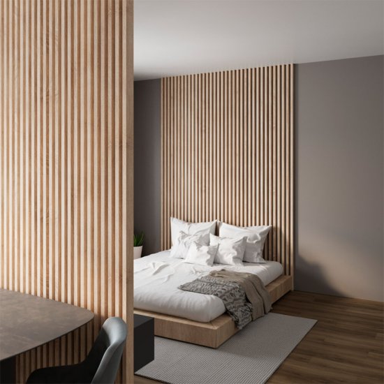 Декоративная рейка МДФ 30х40х2700 мм дуб винтаж Stella