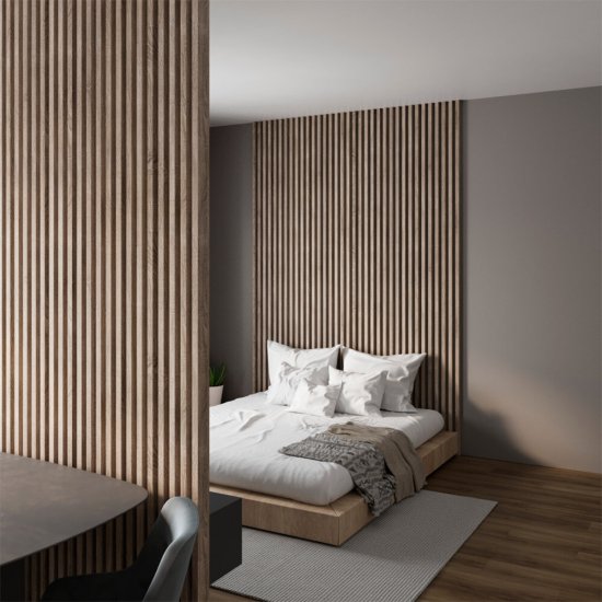 Декоративная рейка МДФ 30х40х2700 мм дуб сонома Stella