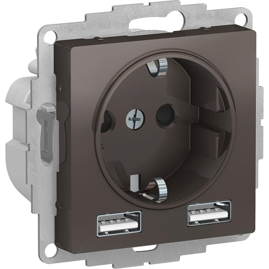 Комбинированная розетка Systeme Electric AtlasDesign