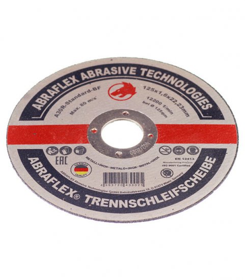 Круг отрезной по металлу Abraflex 125х22х1,6 мм (А125162223/30025)