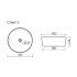 Раковина Ceramicanova Element 42 см накладная белая (CN6013)