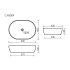 Раковина Ceramicanova Element 60 см накладная белая (CN5009)