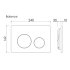 Клавиша смыва для инсталляций Ceramicanova Balance Circle брашированное золото (CN12-001BG)