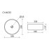 Раковина Ceramicanova Element 36 см накладная белая (CN6032)