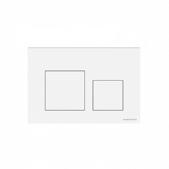 Клавиша смыва для инсталляций Ceramicanova Balance Square белая глянцевая (CN12-002W)