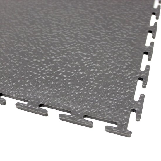 Плитка модульная ПВХ Пластфактор Sensor EasyPol Пыльно-серая RAL 7037 3,5 кв.м 5 мм