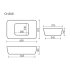 Раковина Ceramicanova Element 60 см накладная белая (CN5021)