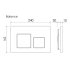 Клавиша смыва для инсталляций Ceramicanova Balance Square брашированное золото (CN12-002BG)