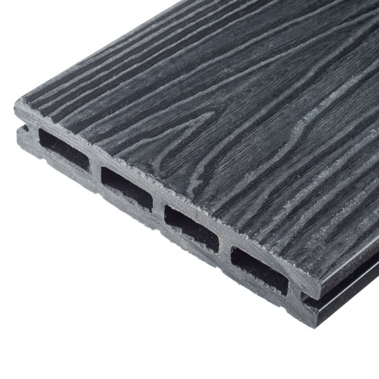 Доска террасная Greenwerk 21х135х3000 мм ДПК графит (2 шт.)