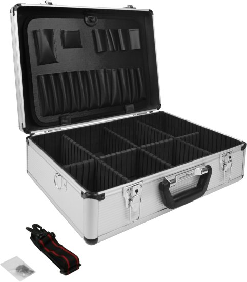 Ящик для инструментов Vertextools 0809-45-33-15 455x330x152 мм, алюминий