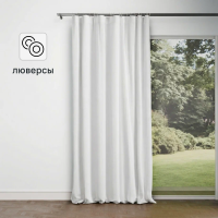 Тюль на люверсах 300x280 см цвет молочный