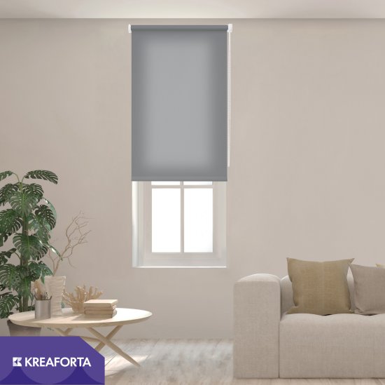 Штора рулонная KREAFORTA Angara 50x160 см цвет серый