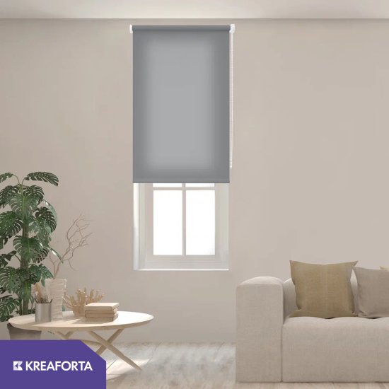 Штора рулонная KREAFORTA Angara 50x160 см цвет серый
