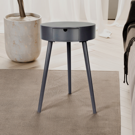 Столик приставной 40x40x61 см черный