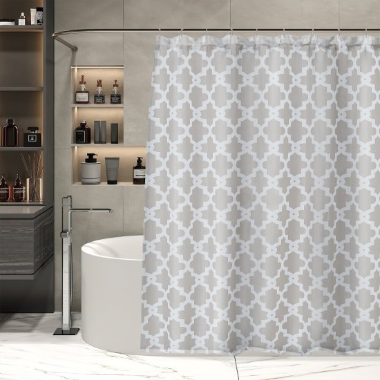 Штора для ванны Zalel 1800х2000 мм полиэстер бежевая (су-213801)