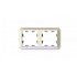 Рамка Systeme Electric AtlasDesign Antique двухместная жемчуг (ATN100402)