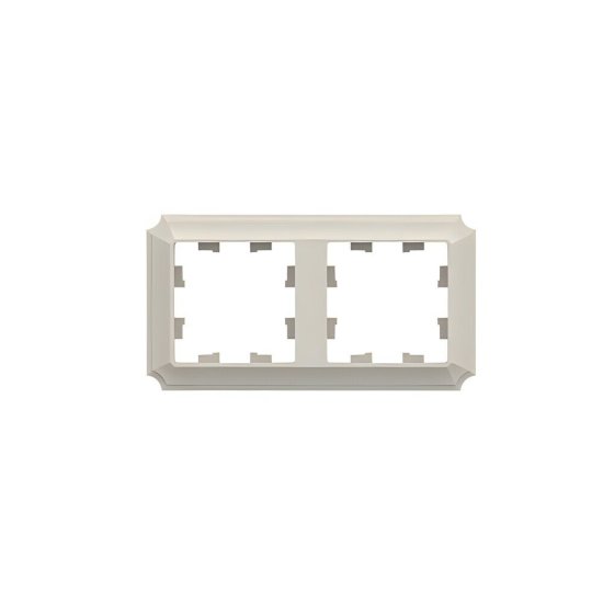 Рамка Systeme Electric AtlasDesign Antique двухместная бежевая (ATN100202)