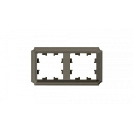Рамка Systeme Electric AtlasDesign Antique двухместная шампань (ATN100502)