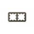 Рамка Systeme Electric AtlasDesign Antique двухместная шампань (ATN100502)