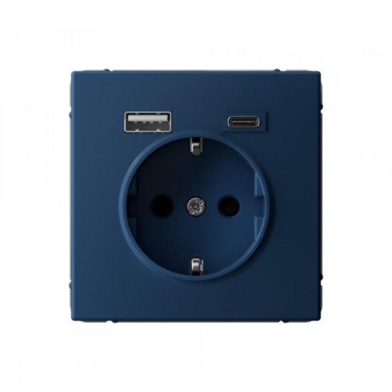 Розетка USB Systeme Electric ArtGallery встраиваемая аквамарин USB-A/ Type-C (SE GAL001132)