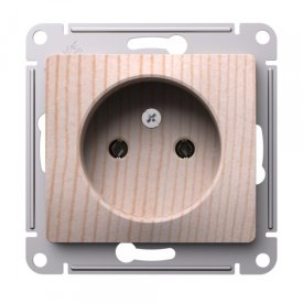 Розетка Systeme Electric Glossa встраиваемая сосна (SE GSL001541)