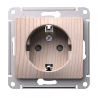 Розетка Systeme Electric Glossa встраиваемая сосна (SE GSL001545)