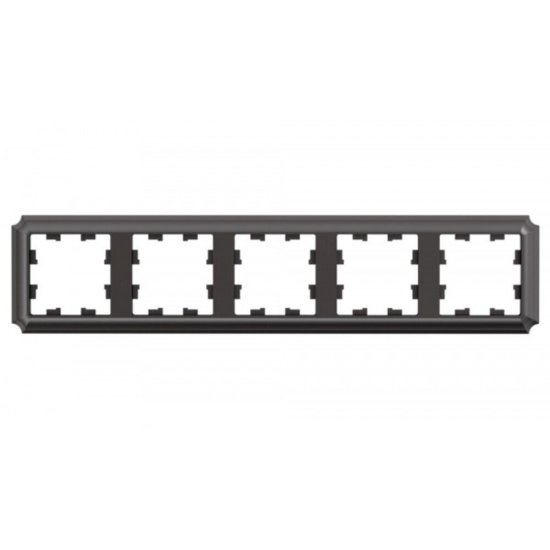 Рамка Systeme Electric AtlasDesign Antique пятиместная мокко (ATN100605)