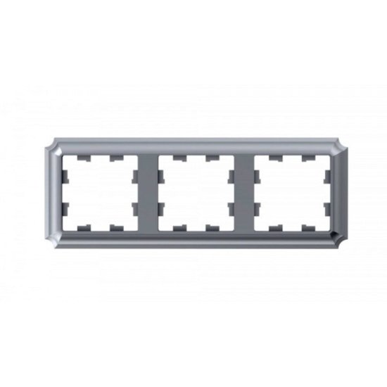 Рамка Systeme Electric AtlasDesign Antique трехместная алюминий (ATN100303)
