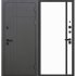 Дверь входная Ferroni Smart 4 правая муар графит серый - эмалит белый 960х2050 мм с электронным замком