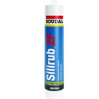 Нейтральный силиконовый герметик Soudal Силируб 2F