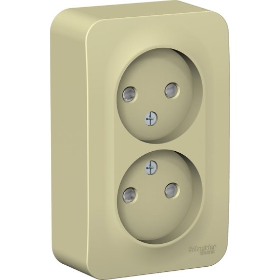 Двойная розетка Systeme Electric Blanca