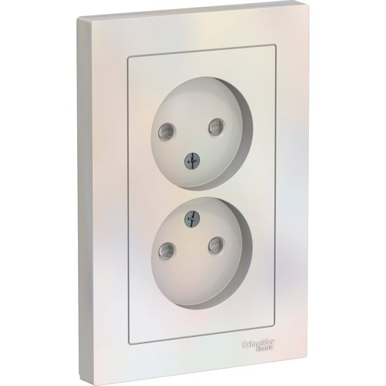 Двойная розетка Systeme Electric AtlasDesign