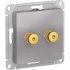 Двухместная аудиорозетка Systeme Electric AtlasDesign