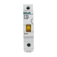 Сигнальная лампа DEKraft ЛС101-1Р-YEL-LED