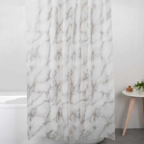 Штора для ванны Fora Mirra 2000х1800 мм PEVA серебристая (FOR-PV07)