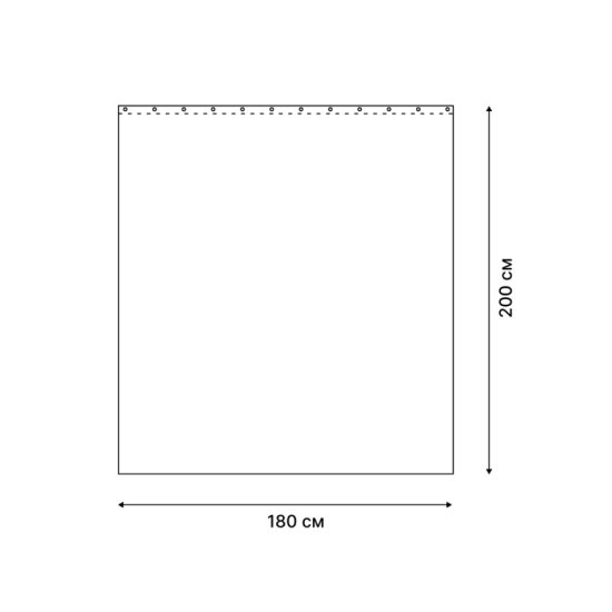 Штора для ванны Fora Mirra 2000х1800 мм PEVA серебристая (FOR-PV07)