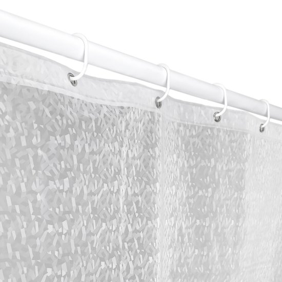 Штора для ванны Fora Ice 2000х1800 мм PEVA белая (FOR-EV18)