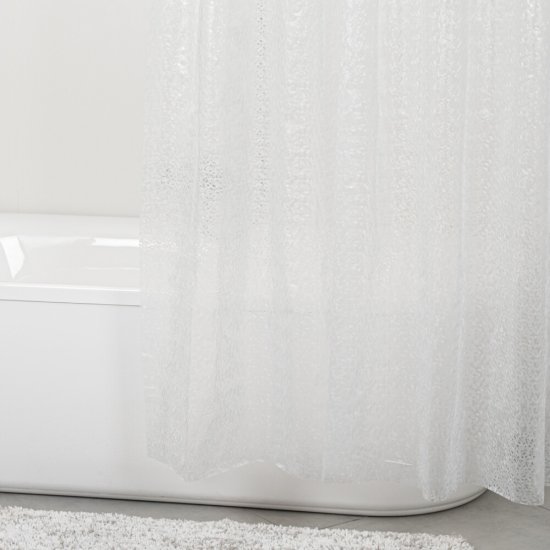 Штора для ванны Fora Ice 2000х1800 мм PEVA белая (FOR-EV18)