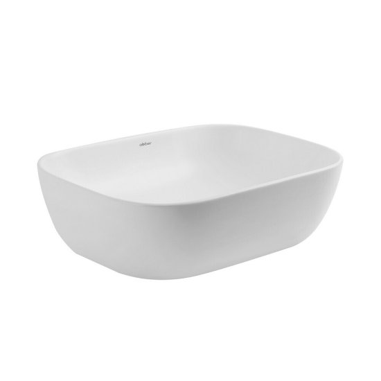 Раковина Abber Rechteck 46 см накладная белая матовая (AC2200MW)