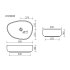 Раковина Ceramicanova Element 55 см накладная белая (CN5003)