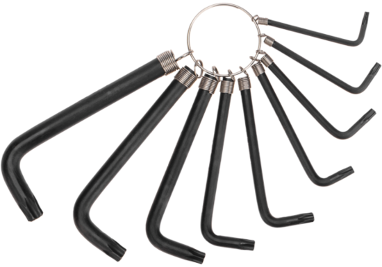 Набор ключей имбусовых Kranz KR-12-5203 10-50 мм, 9 шт.