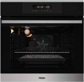 Электрический духовой шкаф Haier HOX-FP3ABX 59.5x59.5x56.7 см конвекция цвет черный/нержавеющая сталь