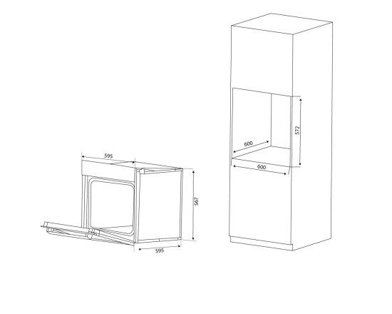 Электрический духовой шкаф Haier HOX-FP3ABX 59.5x59.5x56.7 см конвекция цвет черный/нержавеющая сталь