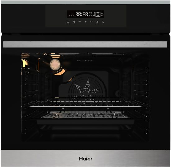 Электрический духовой шкаф Haier HOX-FP3ABX 59.5x59.5x56.7 см конвекция цвет черный/нержавеющая сталь