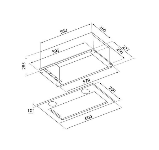 Вытяжка встраиваемая Haier HVX-BI671X 60 см цвет серебро